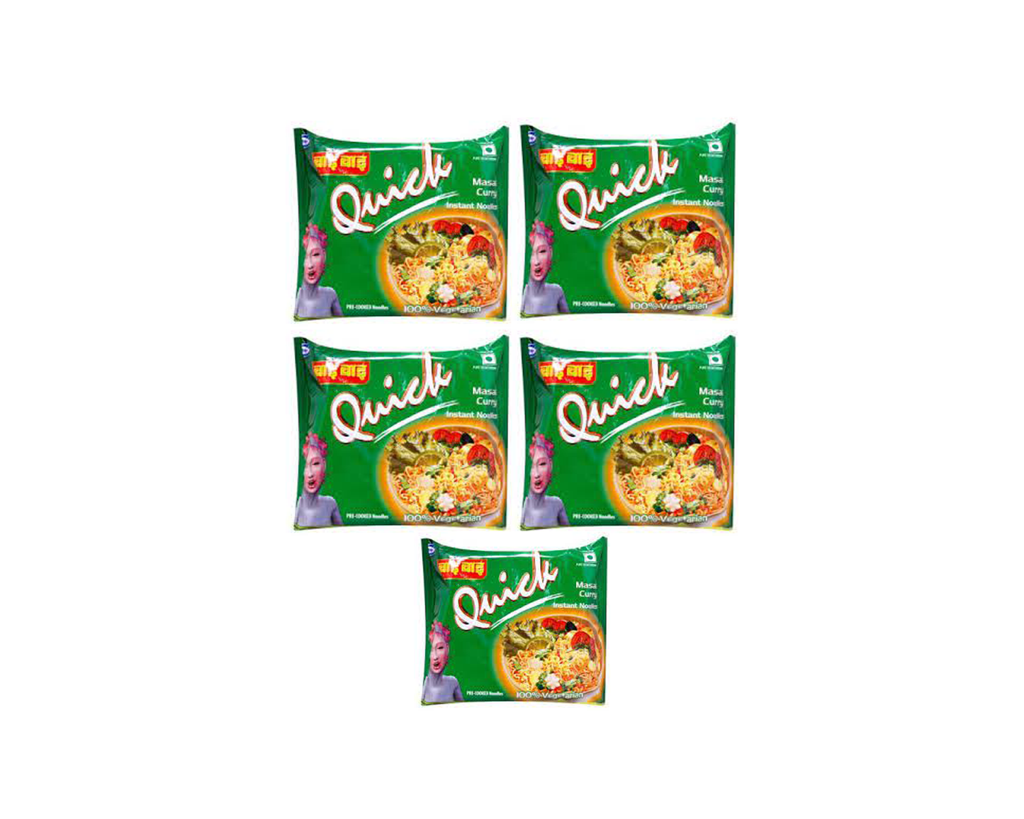 Quicks Pizza Veg Masala Curry Noodles 5 Pack