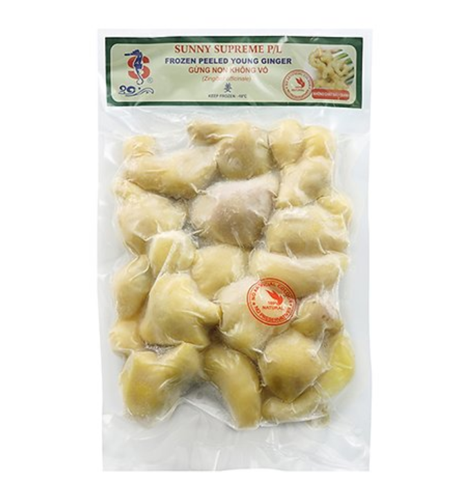 Frozen Peeled Ginger 500G