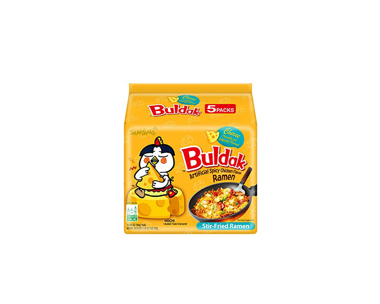 Samyang Buldak Cheese Ramen Noodles 5 Pack